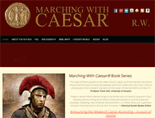 Tablet Screenshot of marchingwithcaesarbookseries.com